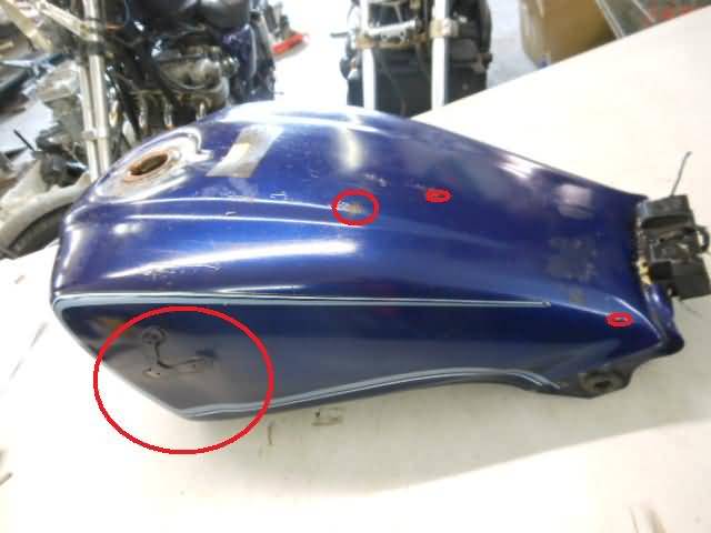 Benzine tank Honda CB450SC Blauw