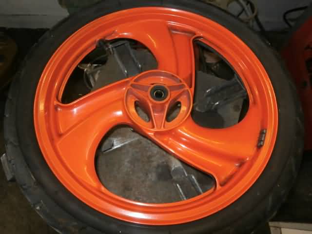 Honda NSR125F(JC20) Front wheel orange ( no tyre ) KY4