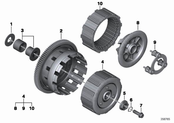 BMW K1600GT(K48) Embrague completo