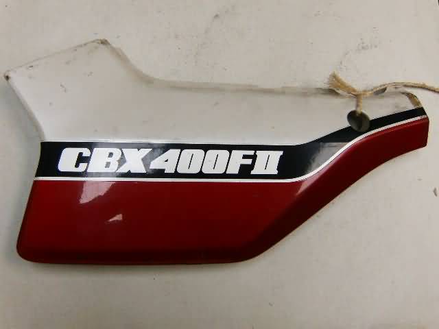 HONDA CBX400F Zijkap Links Rood / Wit
