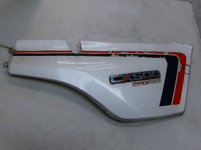 Honda CX500E Tapa Lateral Derecha Blanca