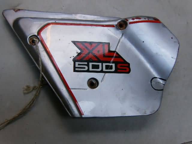 Honda XL500S Zijkap Links Zilver