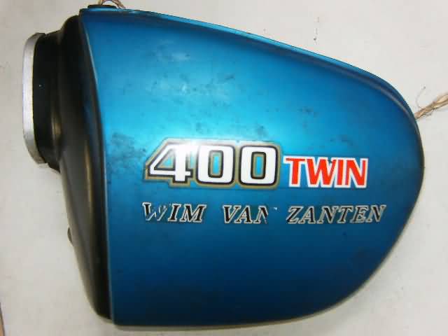 Honda CB250/400T Zijkap Links Blauw 400