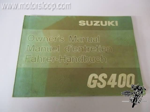 Suzuki GS400 Owner's Manuel