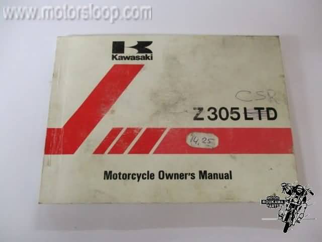 Kawasaki Z305 CSR/LTD Owner's Manuel