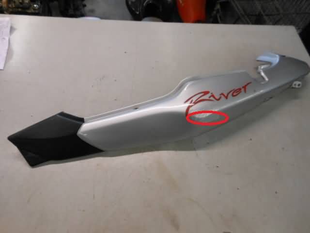Cagiva River 500 Side cover left grey