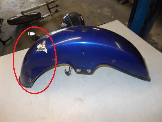 Honda GL1100D(SC02) Voorspatbord blauw