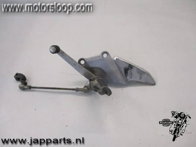 Kawasaki ZZR600D Footpeg bracket left with shift pedal