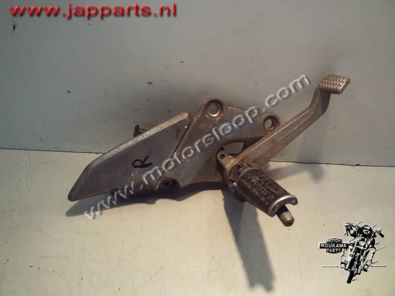 Kawasaki ZXR750H Schetsplaat rechts met steps en rempedaal