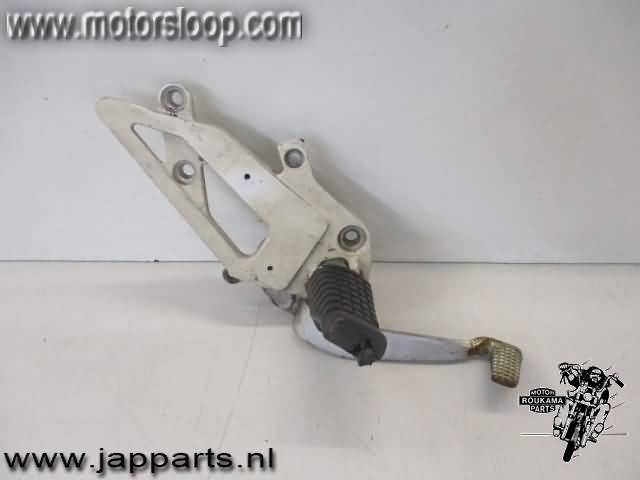 Kawasaki GPZ500S Schetsplaat rechts met step en rempedaal