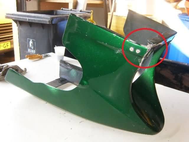 Kawasaki GPZ500S Onderkuip Groen