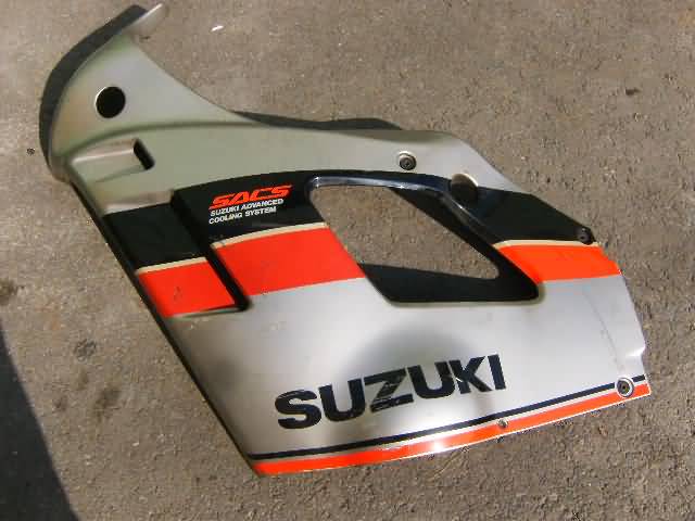 Suzuki GSX750F Kuipdeel Links Zilver