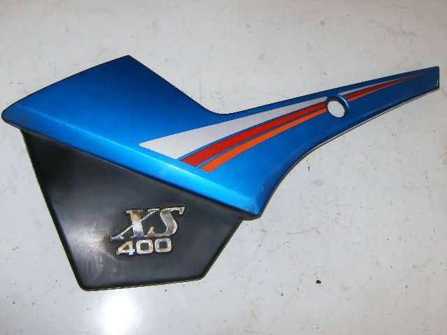 Yamaha XS400(12E) Zijkap Links Blauw